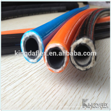 Abrasive Resistant Two Polyester Layers Reinforced Thermoplastic Hydraulic Hose SAE100R8